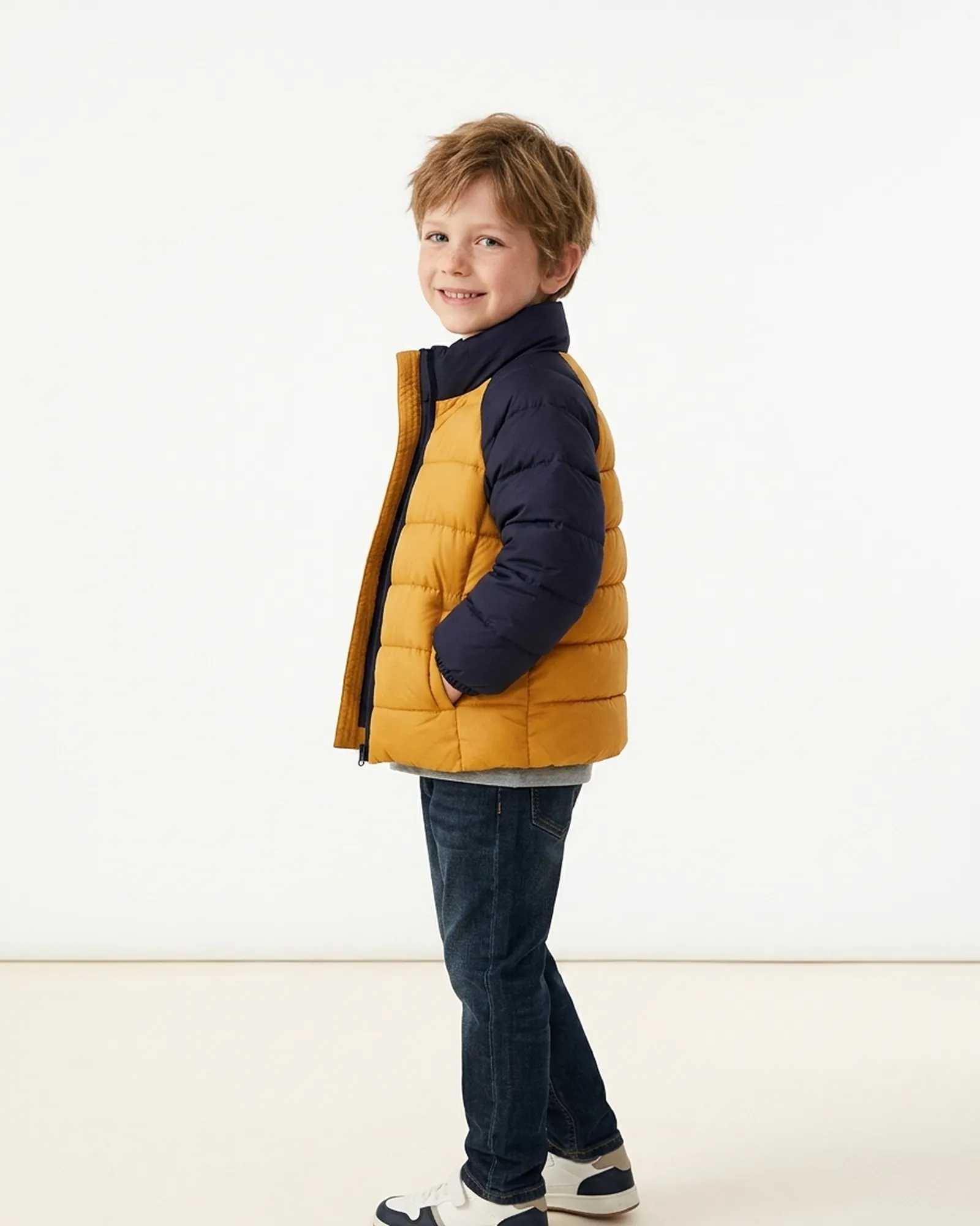 Doudoune premium col montant — Des proportions justes