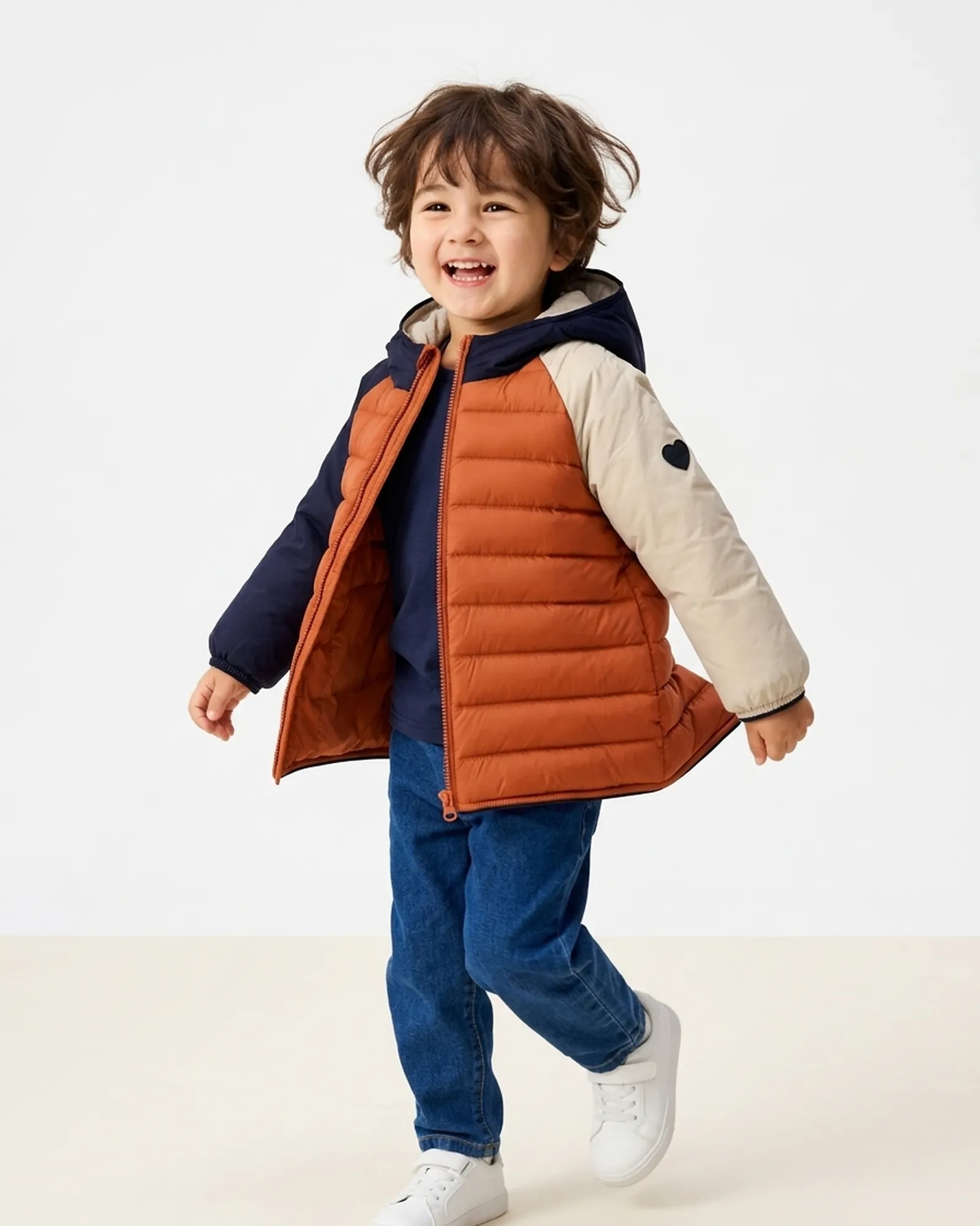 Doudoune urbaine color-block — Conçue pour courir
