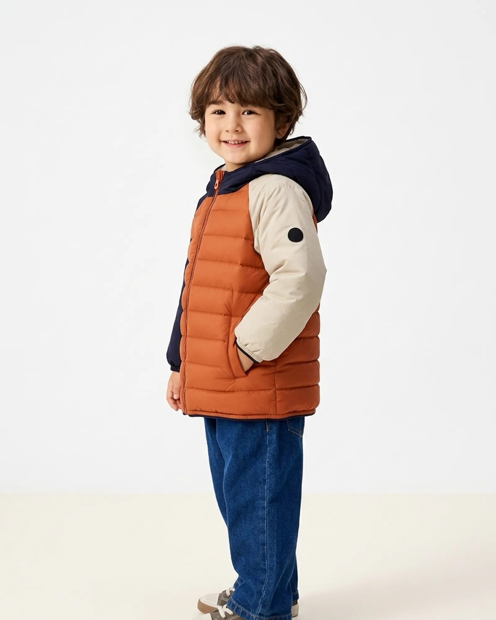 Doudoune urbaine color-block — Des proportions justes